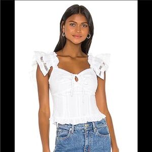 LPA Lavinia Ruffle Sleeve Top